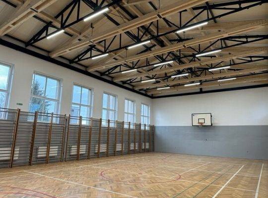 Hryn-Bud Sycewice gmina Kobylnica pokrycie dachu sali gimnastycznej