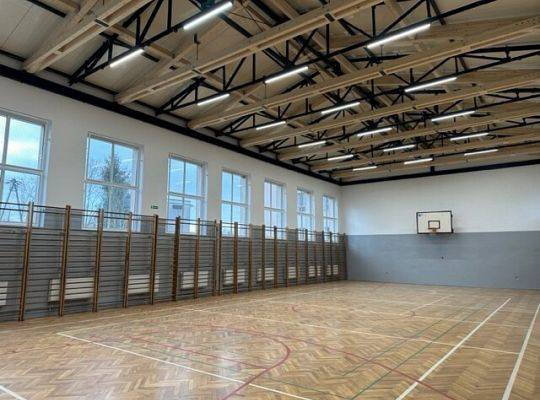 Sycewice gmina Kobylnica pokrycie dachu sali gimnastycznej